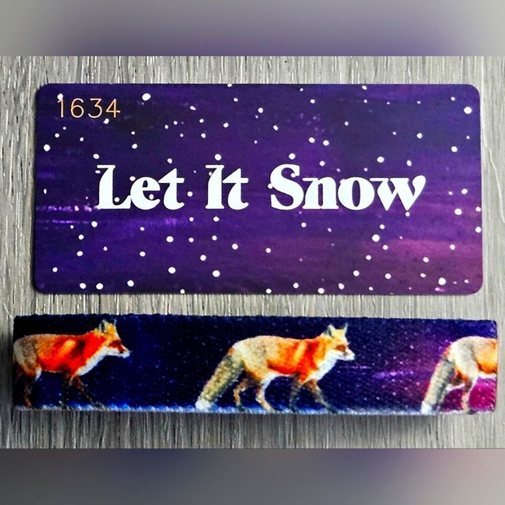 ZOX "LET IT SNOW" #1634 FOX EXCLUSIVE New Med SOLD OUT Collectible Wristband